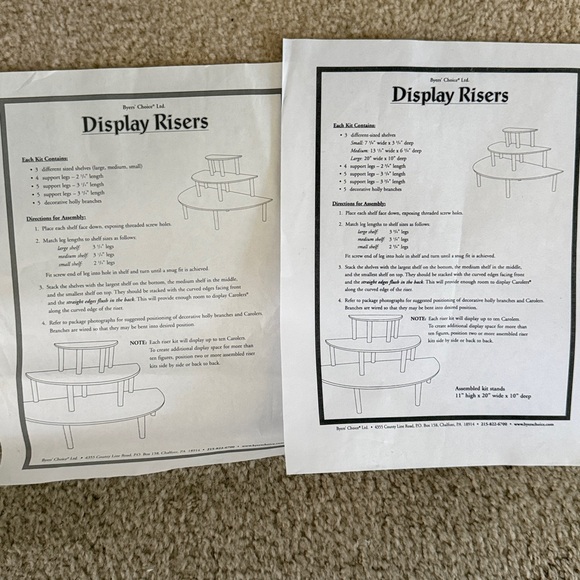 Byers' Choice Display Risers 2 sets - Picture 10 of 10
